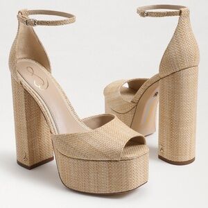 Sam Edelman | Kori Platform Heel Sandal In Beechwood Size 10.5 NEW